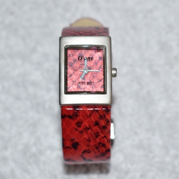 1980's VTG Snakeskin O'one Japan Movt Quartz Watch - Picture 8 of 8